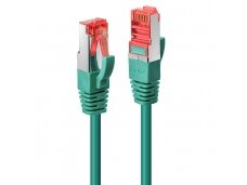 Komutacinis kabelis 0.3m S/FTP Cat6 Pimf, žalias