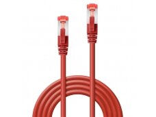 Komutacinis kabelis 0.3m S/FTP Cat6 Pimf, raudonas