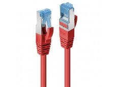 Komutacinis kabelis 0.3m S/FTP Cat6A Pimf, LSZH, raudonas