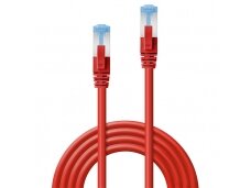 Komutacinis kabelis 0.3m S/FTP Cat6A Pimf, LSZH, raudonas