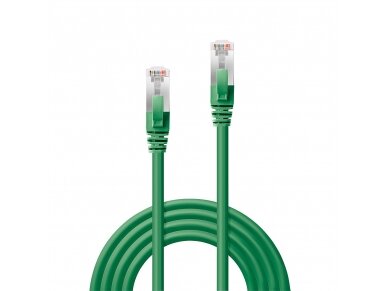 0.3m Cat.6A S/FTP LSZH Cable, Green 1