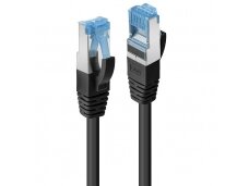 Komutacinis kabelis 0.5m S/FTP Cat6A Pimf, LSZH, juodas