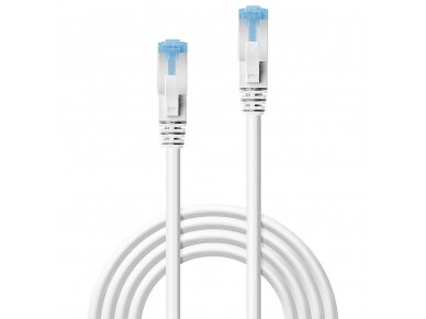 Komutacinis kabelis 0.5m S/FTP Cat6A Pimf, LSZH, baltas 1