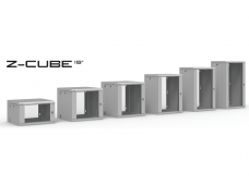 10U Z-Cube 450 spinta, pilka 546x600x450 (AxPxG)mm