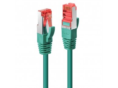 Komutacinis kabelis 10m S/FTP Cat6 Pimf, žalias