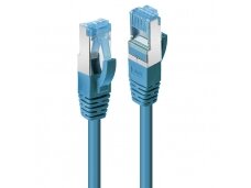 Komutacinis kabelis 1m S/FTP Cat6A Pimf, LSZH, mėlynas