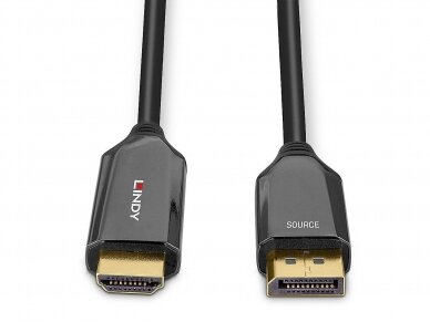 DisplayPort 1.4 į HDMI aktyvus kabelis 8K 60Hz, 4K 120Hz 1m 3