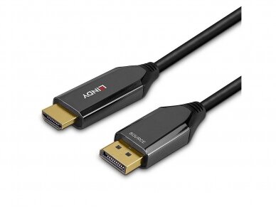 DisplayPort 1.4 į HDMI aktyvus kabelis 8K 60Hz, 4K 120Hz 1m 4