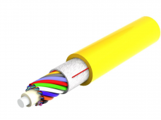24-ių skaidulų OS2 vid. optinis kabelis, Cca, G.657.A1