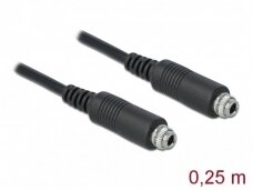 3.5mm F-F prisukamas audio kabelis 0.25m, Easy 45