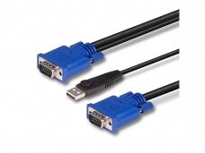 3m Combined KVM & USB Cable