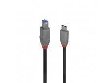 3m USB 3.2 Type C to B Cable, 5Gbps, Anthra Line