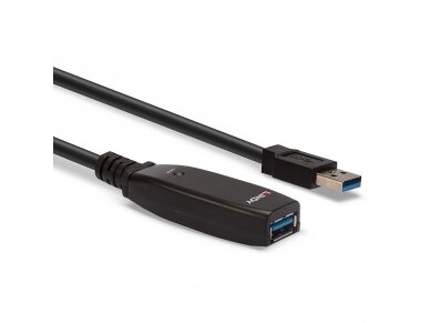 USB 3.0 ilgiklis 3m su stiprinimu, Lindy 2