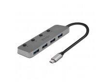 4 Port USB 3.2 Type C Hub with On/Off Switches