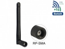 Antena WLAN 802.11 ac/a/b/g/n RP-SMA kištukas 2dBi