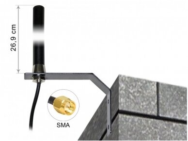 Antena GSM/ UMTS/ LTE SMA kištukas 3m 3dBi, išorinė 1