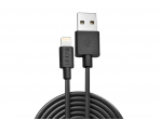 Apple Lightning USB duomenų ir maitinimo kabelis 0,5m juodas