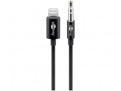 Apple Lightning audio 3.5mm kabelis 1m