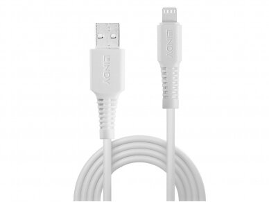 Apple Lightning USB duomenų ir maitinimo kabelis 0,5m baltas 1