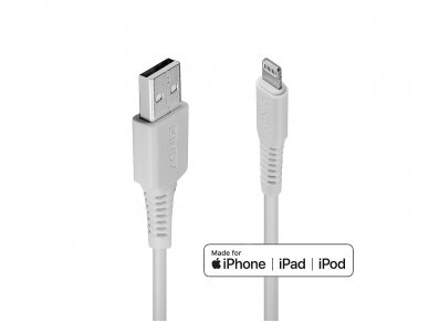 Apple Lightning USB duomenų ir maitinimo kabelis 0,5m baltas