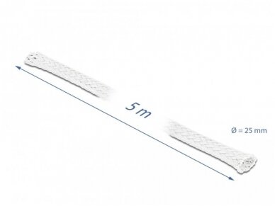 Apsauginis pintas šarvas 18-35mm, 5m,  baltas 2