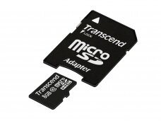 Atminties kortelė Transcend microSDHC 8GB CL10 + adapt.