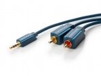 Audio kabelis 3.5mm - 2xRCA 10m Clicktronic