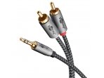 Audio kabelis 3.5mm - 2xRCA 2m