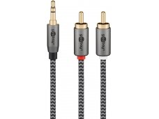 Audio kabelis 3.5mm - 2xRCA 0.5m