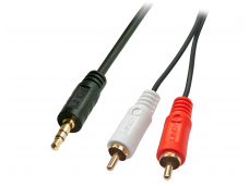 Audio kabelis 3.5mm - 2xRCA 10m, Premium