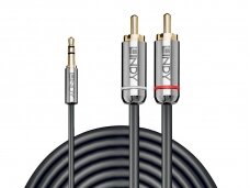 Audio kabelis 3.5mm - 2xRCA 1m, CROMO Line
