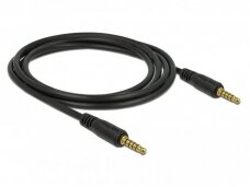 Audio kabelis 3.5mm M-M 5 polių 2m, juodas