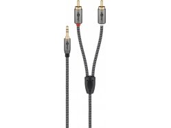 Audio kabelis 3.5mm - 2xRCA 0.5m 13