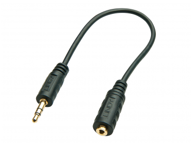 Audio kabelis 2.5mm F - 3.5mm M 0.2m