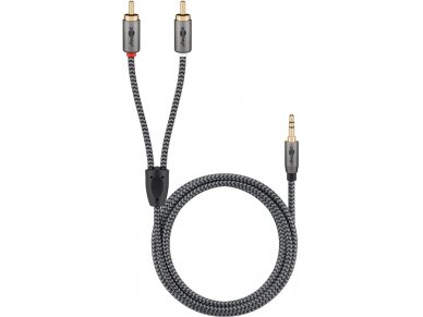 Audio kabelis 3.5mm - 2xRCA 0.5m 7