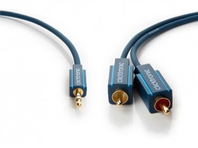 Audio kabelis 3.5mm - 2xRCA 10m Clicktronic 1