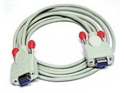 Cable for chip card reader 9-pin 1:1 coupling/coupling 2 m