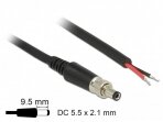 DC prisukamas 5.5/2.1mm kabelis, 0.95m, Easy 45
