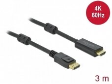 Displayport 1.2 į HDMI 4K 60Hz kabelis 3m