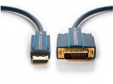 DisplayPort į DVI-D kabelis 5m 1080p Clicktronic