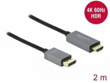 DisplayPort į HDMI aktyvus kabelis 3840x2160 60Hz, 2m HDR