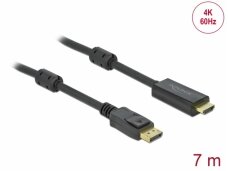 DisplayPort į HDMI aktyvus kabelis 3840x2160 60Hz, 7m