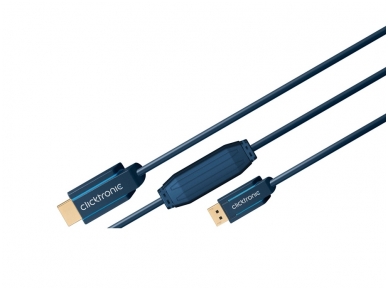 DisplayPort į HDMI kabelis 1m 1080p Clicktronic DP1.2 2