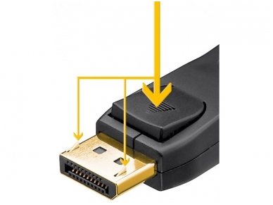 DisplayPort kabelis 1m DP1.2 3D, 4K, 2K prie 30Hz 1