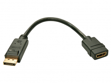 DisplayPort M - HDMI F perėjimas 0.15m, 1080p, Lindy 1