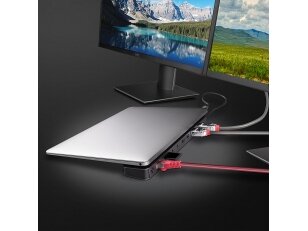 DST-Mini XT 810, USB-C Laptop Mini Docking Station with Single Display (8K) or Dual Display (4K60) & 100W Pass-Through Charging