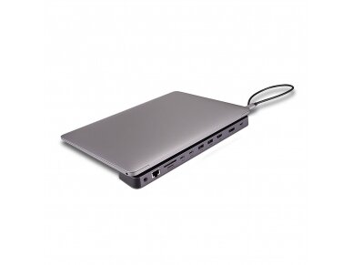 DST-Mini XT 810, USB-C Laptop Mini Docking Station with Single Display (8K) or Dual Display (4K60) & 100W Pass-Through Charging 4