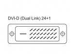 DVI-D kabelis 20m su feritais 2560x1600