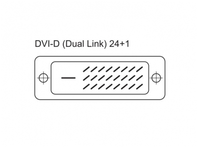 DVI-D kabelis 0.5m 2560x1600 1
