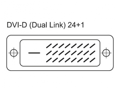 DVI-D kabelis 5m su feritais 2560x1600 1